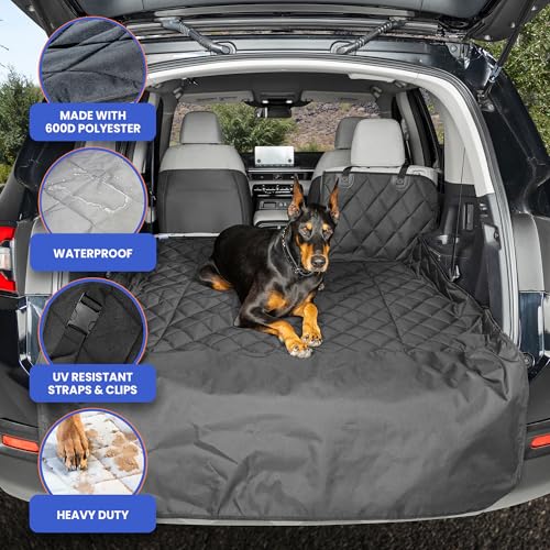 SUV Cargo Liner for Dogs, Fold Down Seats, Black Small - view 3