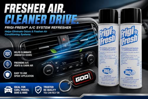 BG Frigi-Fresh Automotive Air Conditioning Freshener Spray, 5.5 oz / 156g, PN 708 – Helps Refresh Vehicle A/C Vents, Interior Air & HVAC System Odors – Pack of 2 - view 3