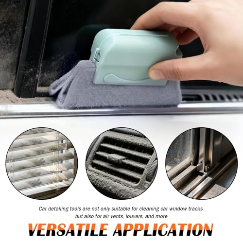 3PCS 2026 Upgraded Car Window Track Cleaner Kit,Hand-Held Window Track Cleaning Tools Kit for Windows Tracks,Narrow Gaps,Portable Windows Sill Cleaner Tool for Most Vehicles - view 4