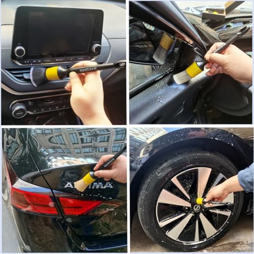 4 Pcs Car Detailing Brush Set, Boars Hair Car Detailing Brushes - view 4
