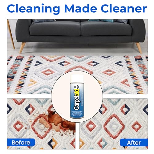 Carpet Aid Spot and Stain Remover, pH Balanced Cleaner for Carpets, Rugs, and Upholstery – Removes Oil, Grease, Ink, Coffee, Pet Urine, and Lipstick - view 5
