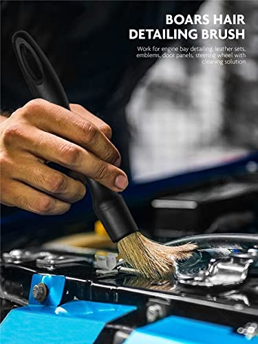 Car Detailing Brush Set, Interior Leather Cleaning Kit, 9PCS - view 5