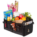Convertible SUV Trunk Organizer | Truck Bed Organizer for SUVs, Autos, Trucks and Jeeps with Tie Down Straps