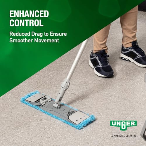 Commercial SmartColor MicroMop 15.0, 16" Wet Microfiber Mop Pad, Reusable - Heavy-Duty Floor Cleaning, Blue - MM40B - view 5