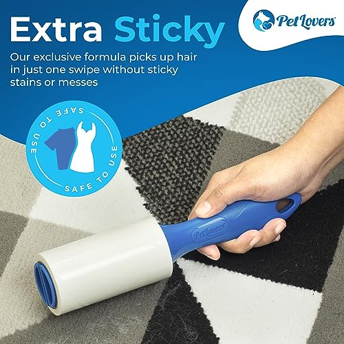Extra Sticky Lint Roller Mega Value Set for Pet Hair Removal, Dog and Cat Lint Remover (8 Pack Refills) - view 2