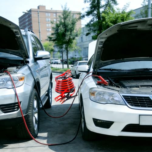 Car Emergency Kit with 11.8ft Jumper Cables, Roadside Safety Kit - view 6