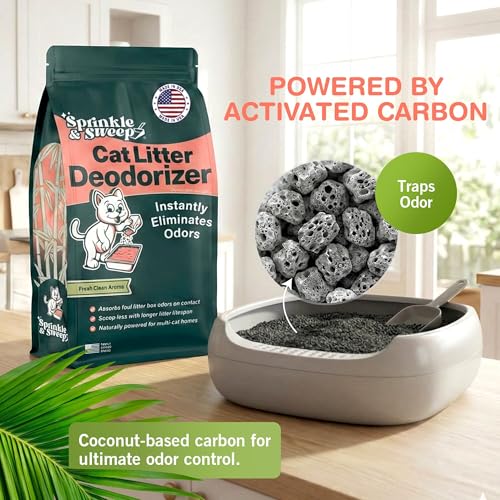 Litter Box Deodorizer Bundle: 8oz Bag, Speed Sifter, 24oz Odor & Stain Spray - Cat-Kitten Litter Care, Enzyme Spot Treatment Cleaner - view 2
