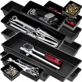 Tool Box Organizer Tray Divider Set, Extra Large Toolbox Trays, Tool Box Organizers and Storage Kit, Rolling Tool Chest Drawer Bins, Hardware Screwdrivers Pliers Organization, 12pcs