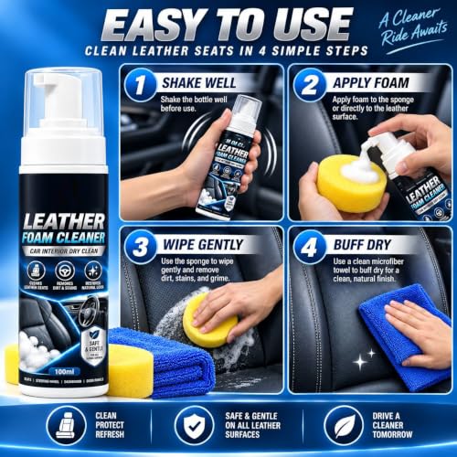 Car Interior Leather Foam Cleaner Kit, Car Interior Foam Cleaner，50 - view 3