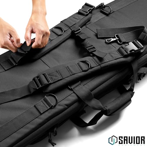 American Classic Tactical Double Long Gun Bag Pistol Transportation Case w/Backpack Strap, in 32" 36" 42" 46" 51" 55" - view 5