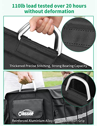 Trunk Organizer with Sturdy Hard Lid, Large, Black - view 6