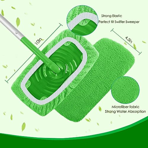 Reusable Microfiber Mop Pads Compatible with Swiffer Sweeper Mop - view 3