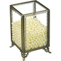 Makeup Organizer Vintage Make up Brush Holder with Free White Pearls - Small