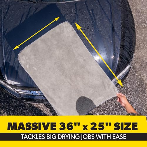 Woolly Mammoth Large Microfiber Drying Towel, 36 x 25 in - view 3