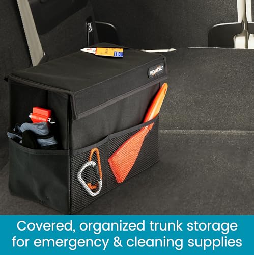 Carganizer Car Storage Bin with Lid for Front Seat, Back Seat or Trunk - view 3
