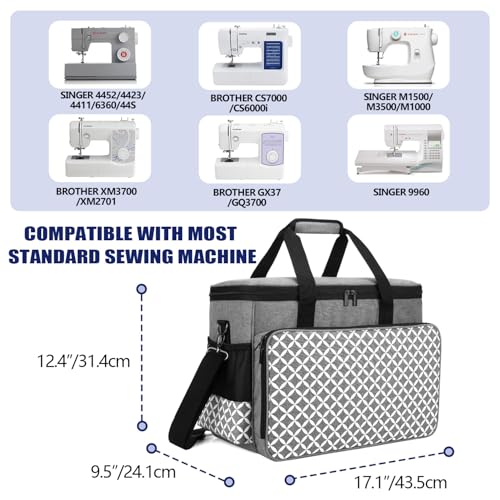 Sewing Machine Carrying Case, Universal Sewing Machine Tote Bag - view 5