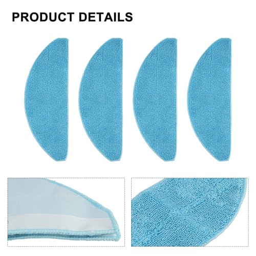 Microfiber Cleaning Cloths 7490 Robot for Vacuum, Lint- High Absorbency Mop Pads, Reusable & Washable, 4-Pack - view 5