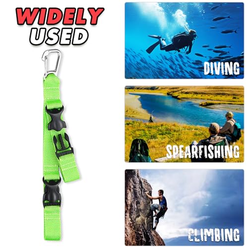 Scuba Fin and Mask Holder with Two Quick-Release Straps - view 4