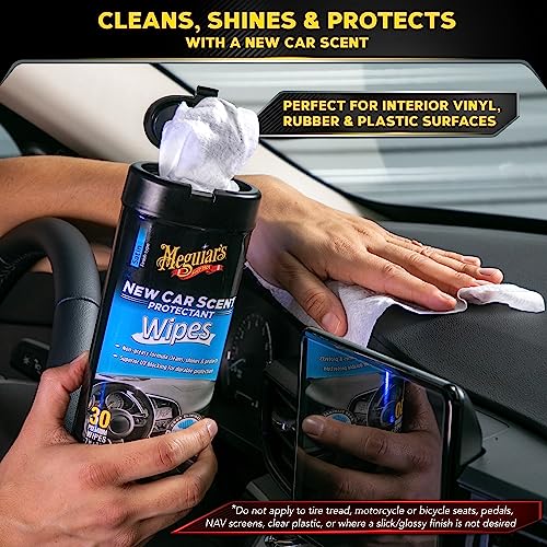 Meguiar’s New Car Scent Protectant Wipes, 30 Count - view 2