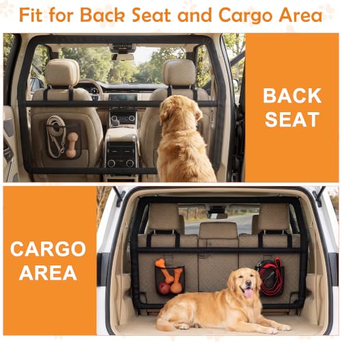 Dog Car Barrier, 50 Inch Wide Coverage Dog Barrier for SUV Car Truck - view 3