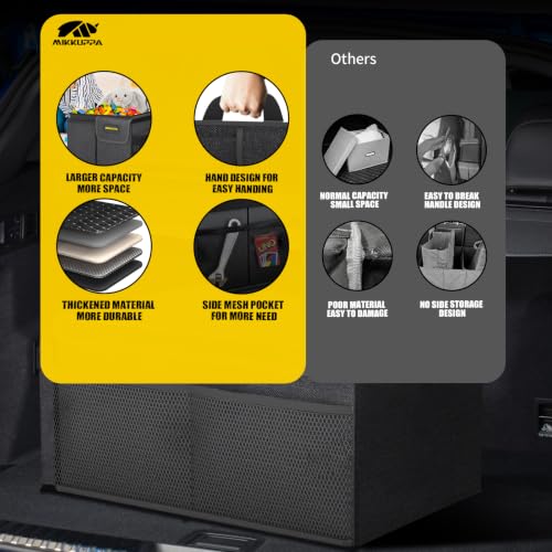 Car Trunk Organizer - 50L Collapsible SUV Trunk Organizer, Black - view 6
