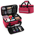 Empty First Aid Kits Case, Family Medical Supplies Storage Bag, Red