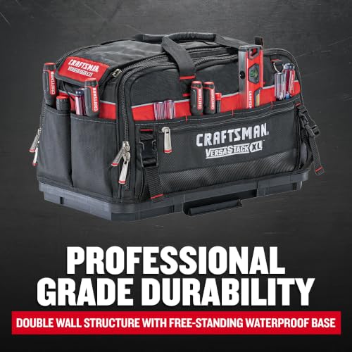 VERSASTACK XL Tool Bag, 22.5”, Durable Polyester, Black and Red (CMST21450) - view 2