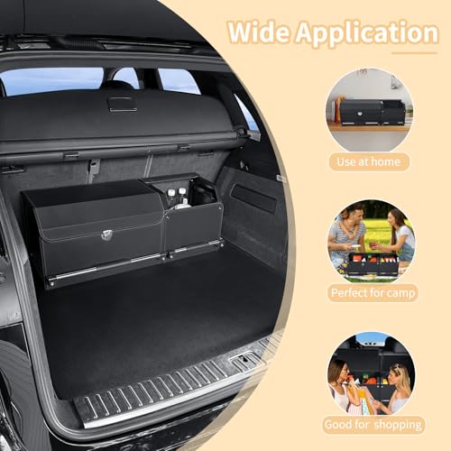 Leather Car Trunk Organizer SUV Trunk Organizer Car Trunk Storage Organizer - view 6
