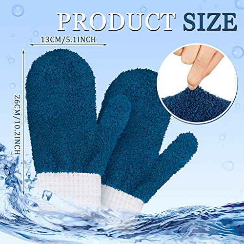 3 Pairs Microfiber Dusting Mitts with Thumb for House Cleaning - view 3