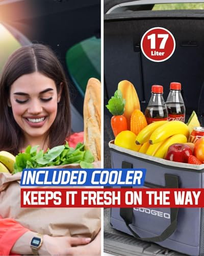 Car Trunk Organizer with Portable Leak Proof Cooler Bag - view 4