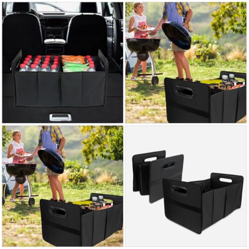 Car Trunk Organizer with Handles Foldable Oxford Cloth Storage Box - view 6