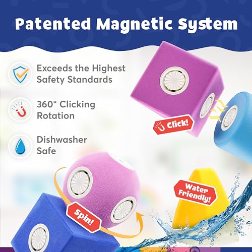 Magnetic Foam Building Blocks 50-Piece Trunk Set for Toddlers - view 3