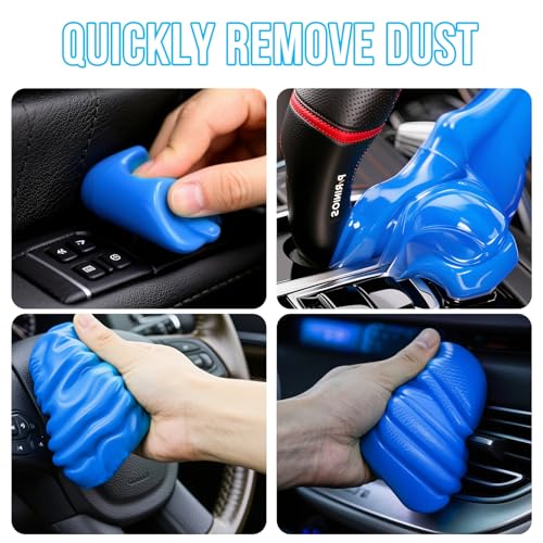 Car Cleaning Gel Car Clean Detailing Putty, Universal Car Interior Cleaner Slime, Car Putty Auto Detailing Tools Accessories, Dust Remover Perfect Cleaning Kit Supplies, Gifts for Men Women-5.6oz - view 4