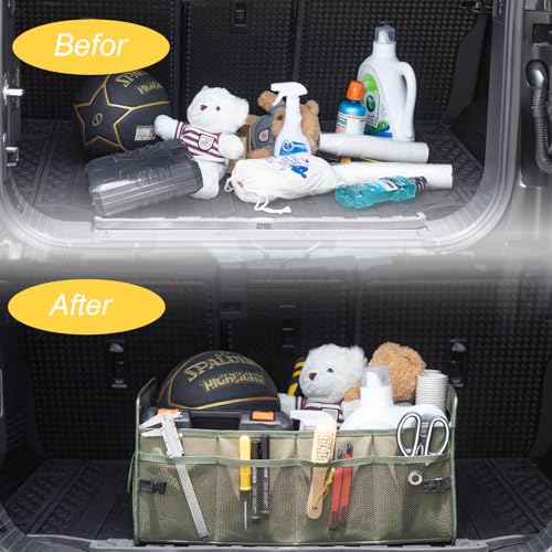 Car Trunk Organizer, Collapsible Car Organizers and Storage Green - view 6