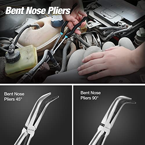 4 PCS Extra Long Needle Nose Pliers Set, Premium CRV Steel - view 5