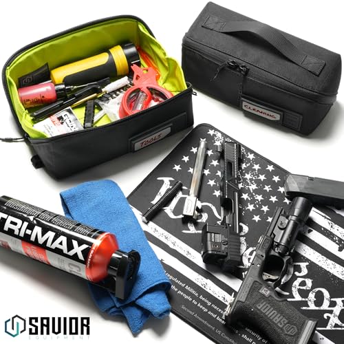 Utility Pouch Ammo Storage Organizer Range Gear Accessories w/ 4 Writable ID Patches, Opens As a Tray, Semi-Hard Shell, 2-Pack - view 2