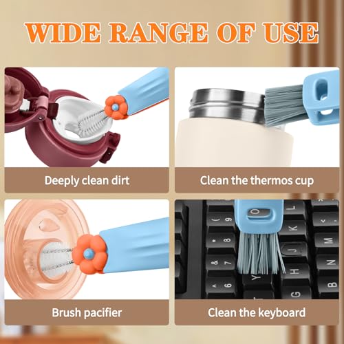 3 in 1 Cup Lid Gap Cleaning Brush Set, Multifunctional Bottle Cleaning Brush, Cup Lid Gap Cleaner, Home Kitchen Crevice Brush Tools (3 Pack) - view 7