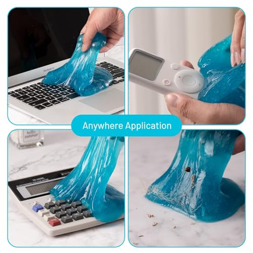Car Cleaning Gel, 2-Pack Individually Sealed Detailing Putty, 200g Total, Dust and Crumb Remover for Car Vents, Cup Holders, Consoles, Keyboards and Electronics - view 5