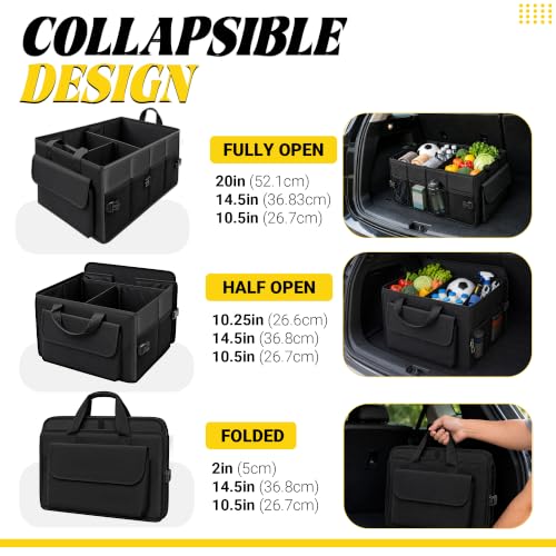 50L Trunk Organizer, Medium Foldable Car Organizer for SUV, Jeep, Sedan - view 5