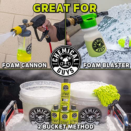 CWS61964BK Car Wash Detailing Bucket, Mitt & Accessories Bundle (6 Items) Featuring Black Light Foaming Car Wash Soap, 64 oz (Half Gallon) - Works on Cars, Trucks, SUVs, RVs & More - view 5