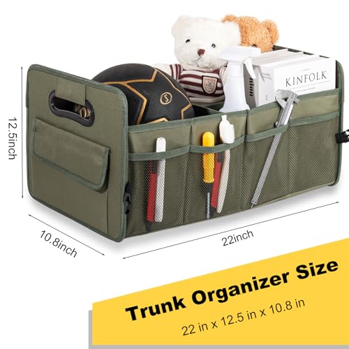 Car Trunk Organizer, Collapsible Car Organizers and Storage Green - view 7