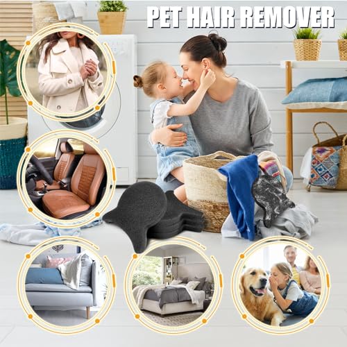 Pet Hair Remover for Laundry, Reusable Dog Hair Remover for Laundry, Lint & Hair Catcher for Clothes, for Washing Machines, Dryers, Bedding and Clothing 4 PCS - view 2