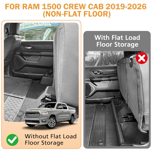 Under Seat Storage Box for Ram 1500 2019-2026 Crew Cab - view 2