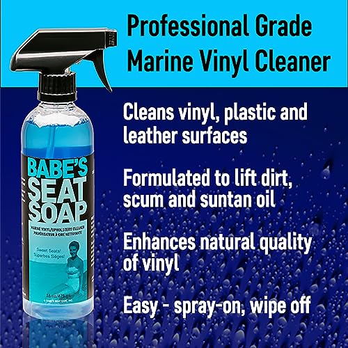 Babe’s Seat Soap & Seat Saver Pint Bundle – Marine Vinyl Cleaner and Conditioner for Boat Seats & Upholstery | Interior Care Kit for Vinyl Surfaces | Compact Size for Small Boats or Travel - view 3