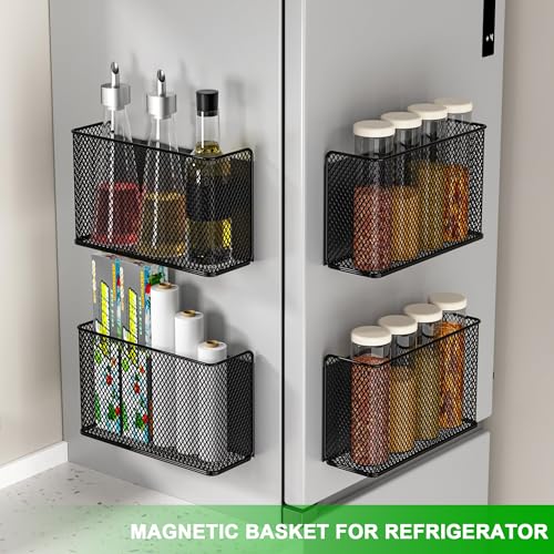 Magnetic Shelf Fridge Basket Bin for Washer Dryer Locker Whiteboard Cabinet - view 3