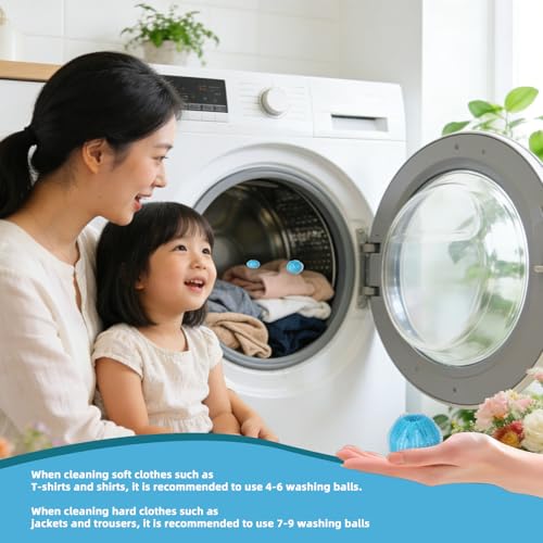 Pet Hair Remover for Laundry, pet Hair Remover for Washer and pet Hair Remover for Dryer, Dryer Balls pet Hair, Reusable Dog & Cat Hair Catcher for Clothes, Bedding & Blankets, Pick of 12 - view 3