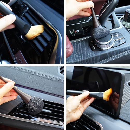 2 Pack Exquisite Dusting Brush Kit, Dust Brushes, Car Detailing Brush, Feather Duster Brush for Models, Craf, Collectibles,Computers, Digital Devices, Car Interior, Musical Instruments - view 6