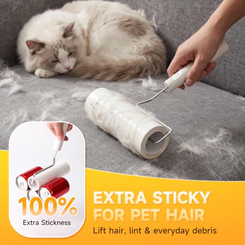 500 Sheets Large Lint Roller for Pet Hair, 6.3-Inch Wide - view 2