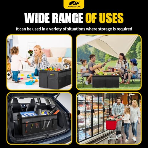 Car Trunk Organizer - 50L Collapsible SUV Trunk Organizer, Black - view 5