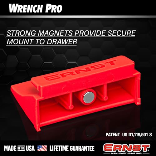 Wrench Pro - Modular Wrench Organizer for 40 Tools with Magnetic Base (Blue) Patented - Made in the USA - view 6